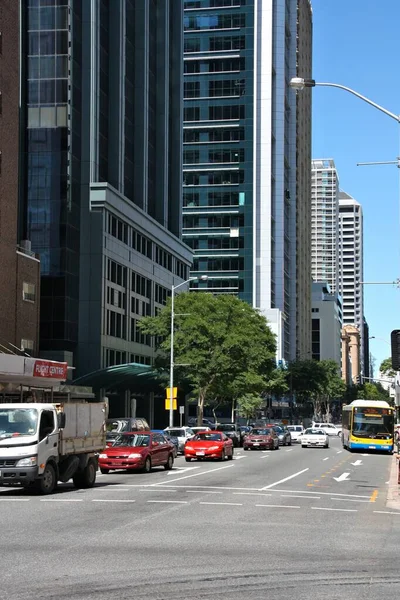 Brisbane city straat — Stockfoto