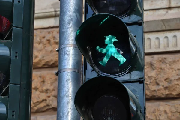 German pedestrian light — 스톡 사진