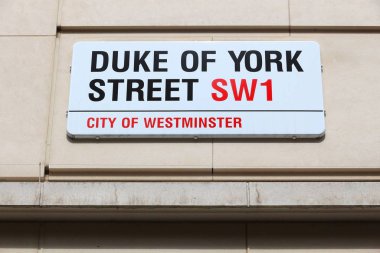 Londra sokak işareti