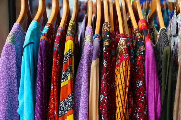 Indian dresses rack — Stock Photo, Image