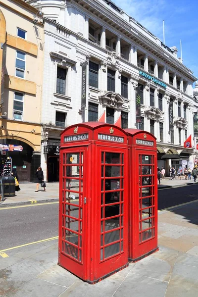 Londen telefooncellen — Stockfoto