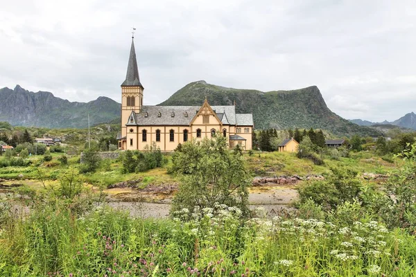 ノルウェーのカベルヴァグ大聖堂 — ストック写真