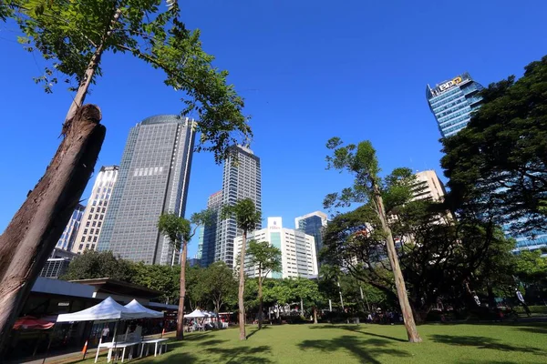 Makati Skyline, Filippinerna — Stockfoto