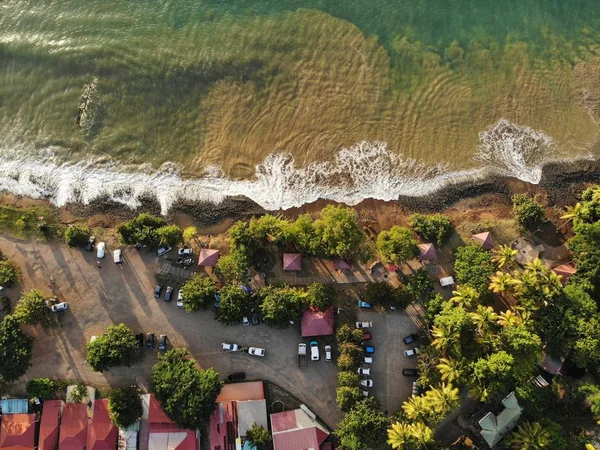 Playa negra en Guadalupe — Foto de Stock