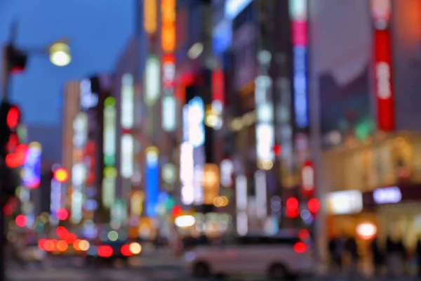 Światła miasta w Shinjuku, Tokio — Zdjęcie stockowe