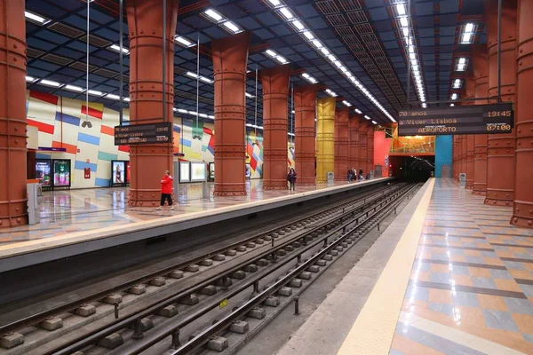 Metro de Lisboa, Portugal — Fotografia de Stock