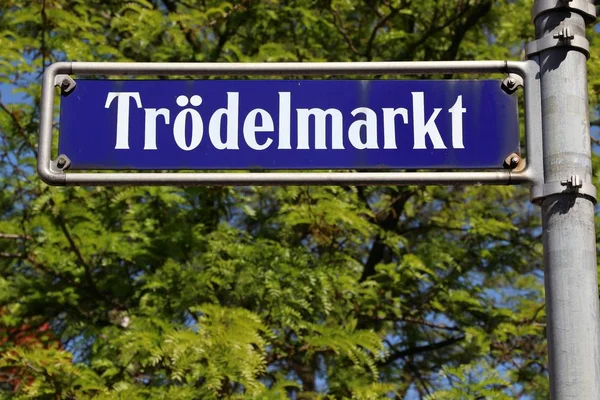 Norimberská značka ulice — Stock fotografie