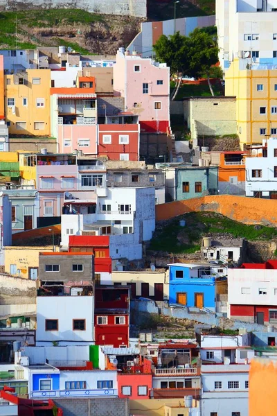 Las Palmas kolorowe domy — Zdjęcie stockowe