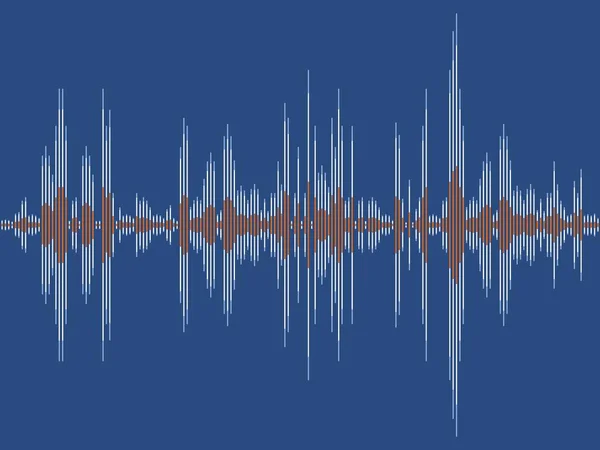 Audio wave vector illustration — Stock Vector