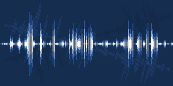 Audio sound wave graphics — Stock Vector