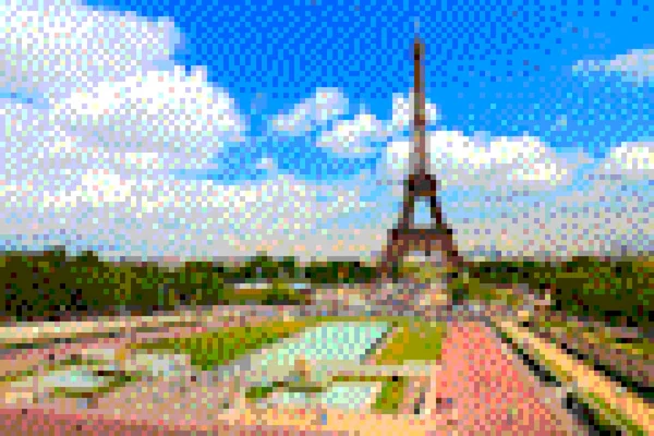 Paris pixel art — стокове фото
