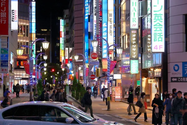 Neon şehri Tokyo, Japonya — Stok fotoğraf