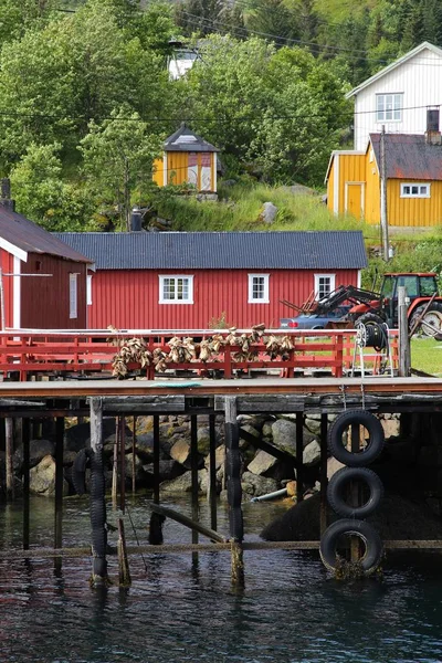 Villaggio di Nusfjord in Norvegia — Foto Stock