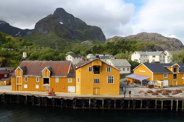 Norvegia villaggio di pescatori — Foto Stock