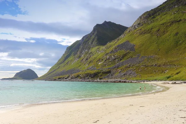 Plaża w Norwegii — Zdjęcie stockowe