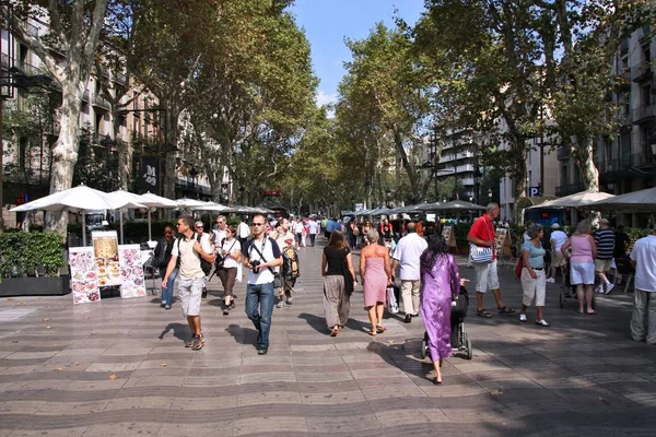 Rambla, Barcelona — Stock fotografie