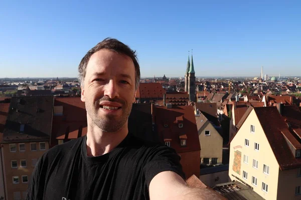 Selfie turystyczne w Niemczech — Zdjęcie stockowe