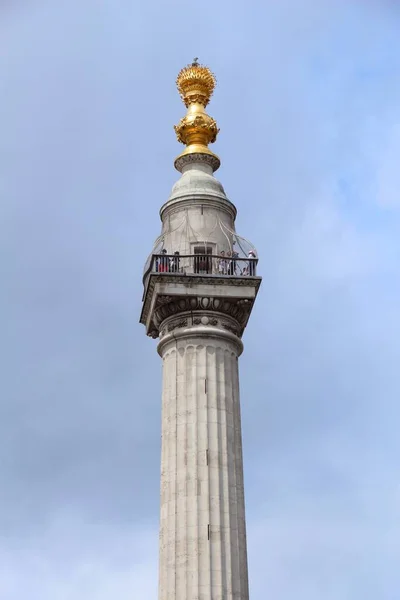 Londra 'nın Büyük Yangını Anıtı — Stok fotoğraf