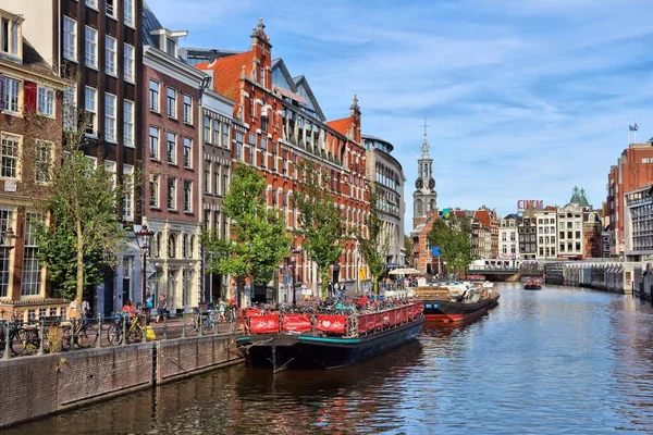 Amsterdam-Singel-Kanal — Stockfoto