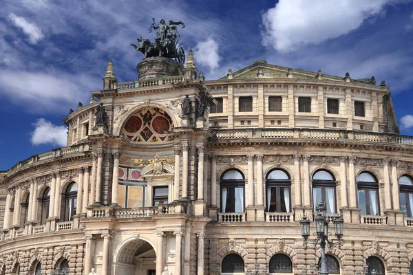 Semperoper Dresden, Almanya — Stok fotoğraf