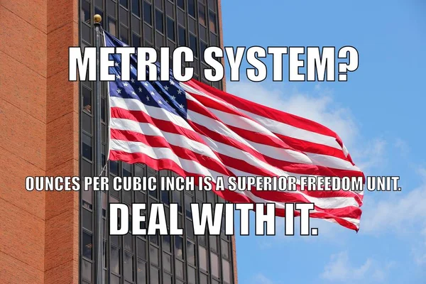 Metric system meme — Zdjęcie stockowe