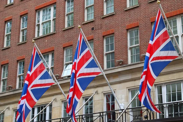 Bandeiras britânicas — Fotografia de Stock