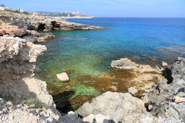 Salento paisagem costeira — Fotografia de Stock