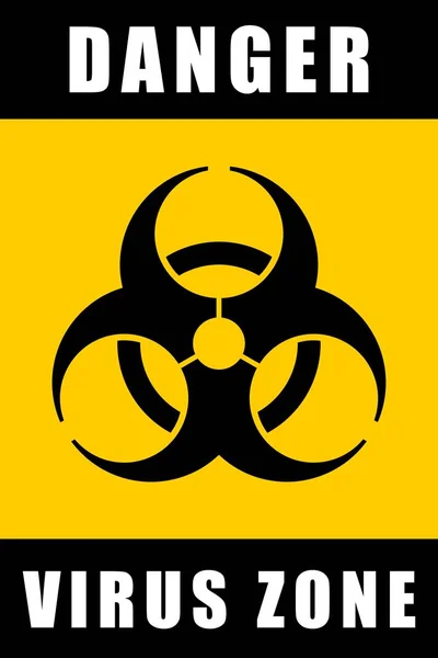 Virus epidemic warning — Stock Vector