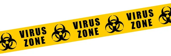 Virus zone banner — Stock Vector