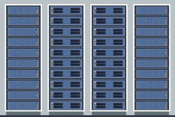Datacenter servers — Stockvector