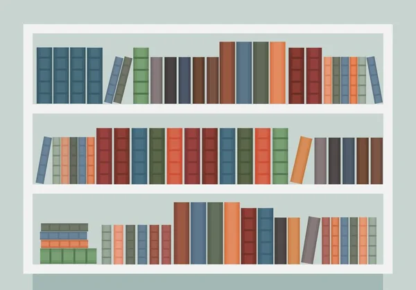 现代书柜矢量 — 图库矢量图片