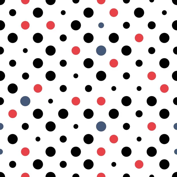 Naadloze polka dots — Stockvector