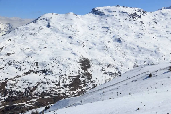 Valloire estación de esquí de invierno — Foto de Stock