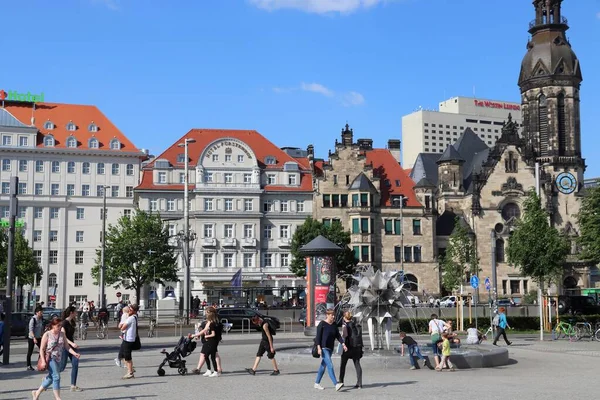 Richard Wagner Platz och Leipzig — Stockfoto