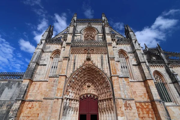 Património Mundial Unesco Mosteiro Batalha Portugal Marco Gótico Medieval Portugal — Fotografia de Stock