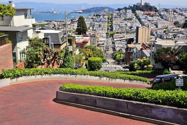 Lombard Street Cidade São Francisco Califórnia — Fotografia de Stock