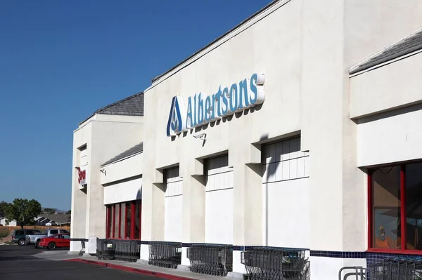 Ridgecrest Usa Kwietnia 2014 Albertsons Przechowywać Ridgecrest Kalifornii Jest Firma — Zdjęcie stockowe