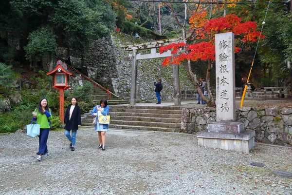 Minoh Japón Noviembre 2016 Gente Visita Parque Nacional Meiji Mori — Foto de Stock