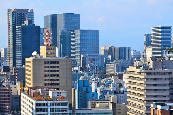 大阪市 2016年11月22日大阪市梅田の都市スカイライン 大阪は日本第2位の都市圏 930万人 に属します — ストック写真