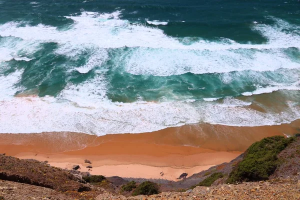 Hermoso Paisaje Playa Cordoama Portugal Costa Atlántica Occidental Región Del — Foto de Stock