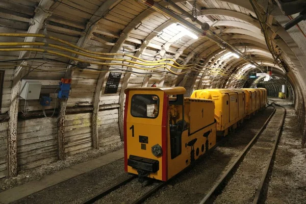 Zabrze Polonia Noviembre 2017 Túnel Subterráneo Una Mina Carbón Zabrze — Foto de Stock