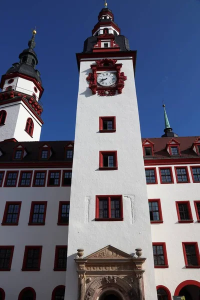 Chemnitz Duitsland Staat Nedersaksen Neumarkt Plein Oud Gemeentehuis — Stockfoto