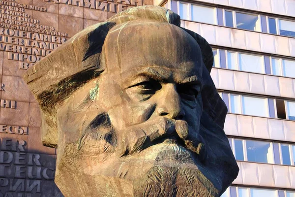 Chemnitz Německo Května 2018 Památník Karla Marxe Veřejném Prostoru Města — Stock fotografie