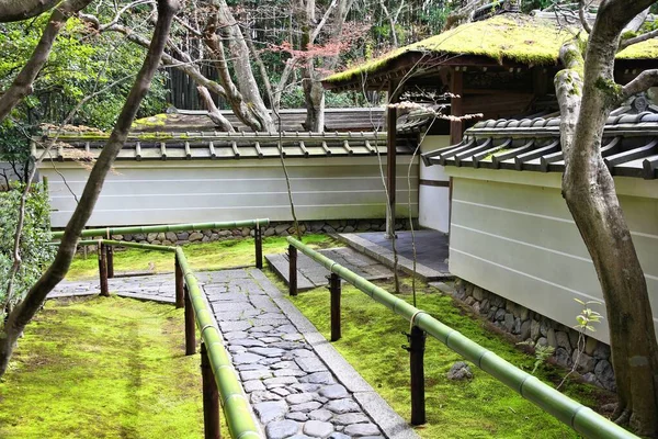 Japonská Mechová Zahrada Kjótu Japonsko Kjóto Kita Ward Orientační Bod — Stock fotografie