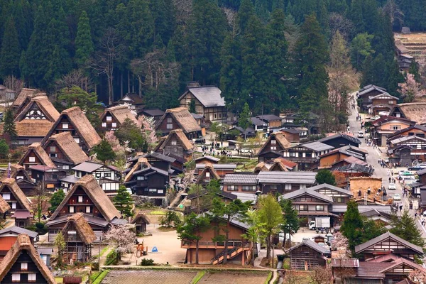 Japonská Památková Vesnice Shirakawa Tradiční Vesnice Japonsku — Stock fotografie