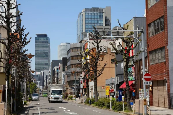 Nagoya Japão Abril 2012 Vista Rua Centro Nagoya Japão Com — Fotografia de Stock