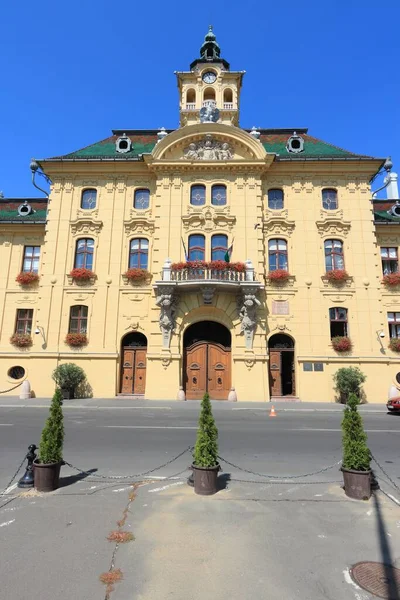 Szeged Stadsarchitectuur Hongarije Stad Csongrad County Plaatselijk Bestuur Instellingen Voor — Stockfoto