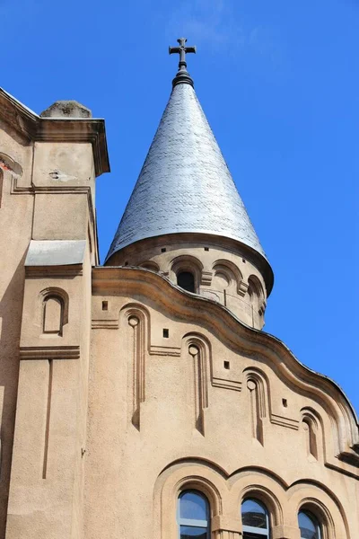 Timisoara Stad Rumänien Timis County Piarist Kyrkan Saint Cross — Stockfoto