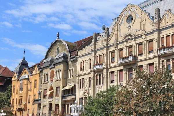 Město Timisoara Rumunsko Timis County Pohled Ulici Staré Obytné Architektury — Stock fotografie