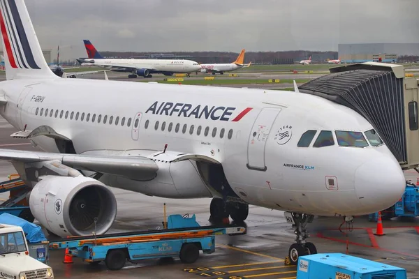 Amsterdam Pays Bas Décembre 2018 Air France Airbus A319 Aéroport — Photo